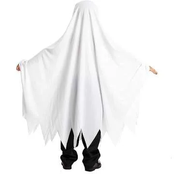 Spooktacular Creations Ghost Costume for Kids with Pumpkin Basket, Scary Halloween Costume for Boys, Toddler Ghost Costume for Halloween (5-7 yr)