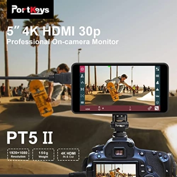 Portkeys PT5 II 5" Touchscreen Monitor for Filmmaking