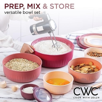 Colorful Prep Bowls with Lids Ideal for Every Kitchen