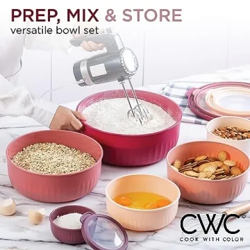 Colorful Prep Bowls with Lids Ideal for Every Kitchen