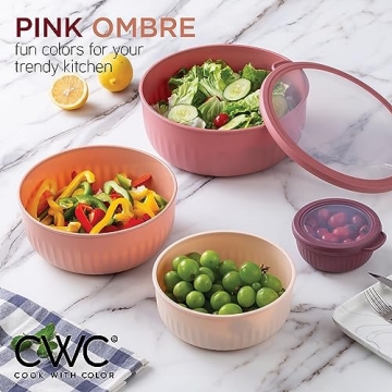 Colorful Prep Bowls with Lids Ideal for Every Kitchen