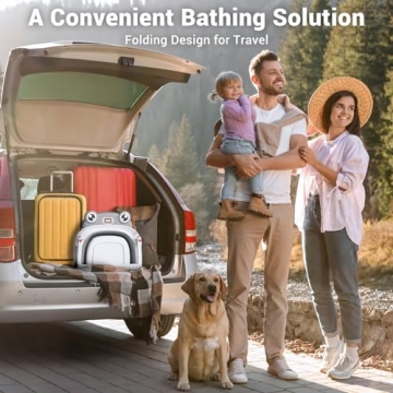 BUNWAG Collapsible Baby Bathtub for Infants 0-24 Months