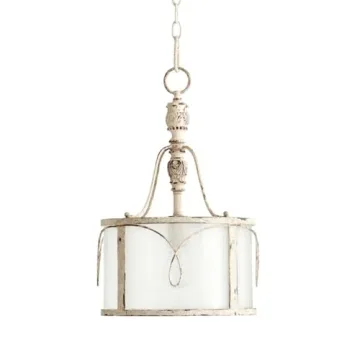 Quorum International Salento 1 Light Pendant in Persian White