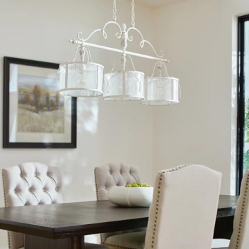 Quorum International Salento 1 Light Pendant in Persian White