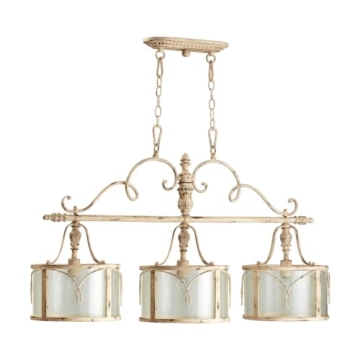 Quorum International Salento 1 Light Pendant in Persian White