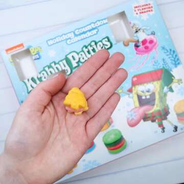 Frankford SpongeBob SquarePants Advent Calendar-24 Days of Krabby Patty Treats, Countdown to Christmas, 7.62 Ounces