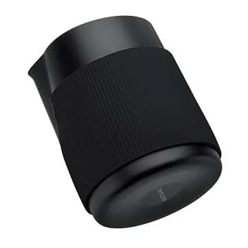 Normcore Handleless Milk Pitcher - Espresso Steaming Pitcher with Round Spout - 18/8 Stainless Steel Milk Frothing Jug, Black Non-Stick - Coffee Latte Frothing Pitcher - 20.3 oz (600 ml)