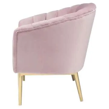 Stunning Blush Pink Velvet Accent Chair for Any Space