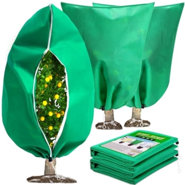 DQS 2 Pack Plant Covers Freeze Protection, 47.2" x70.8" Winter Frost Protection Blankets Frost Cloth...