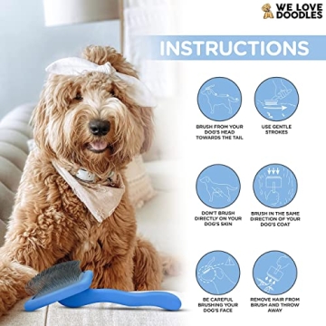 We Love Doodles Dog Slicker Brush for Easy Grooming