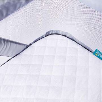 Waterproof Bassinet Mattress Pad Cover Fit for Fodoss, BIERUM, Bellababy and MiClassic Bassinet, 2 P...