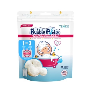 TruKid Bubble Podz Bubble Bath for Baby & Kids, Gentle Refreshing Bath Bomb for Sensitive Skin, pH B...
