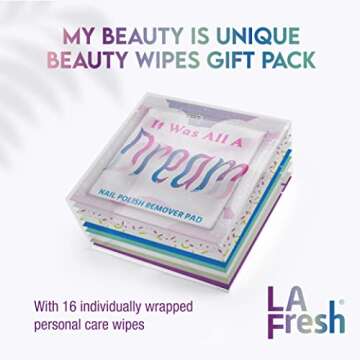 La Fresh My Beauty Is Unique Beauty Wipes Gift Pack - Contains 16 Individually Wrapped Wet Wipes Var...