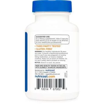 Nutricost Tongkat Ali 1,000mg 60 Capsules - with Tribulus Terrestris and BioPerine, Vegetarian Caps, Non-GMO, Gluten Free, Potent Extract