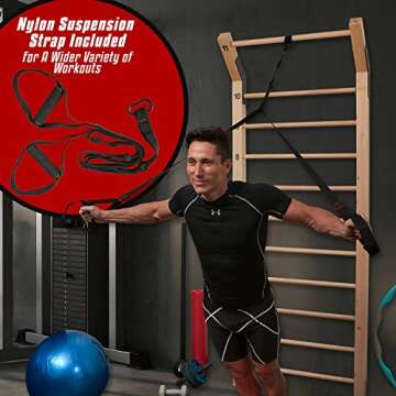 Swedish Ladder Wood Stall Bar - Gym & Therapy Equipment