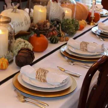 Napkin Rings Set of 6, Thanksgiving Napkin Rings Table Decor Handmade by Natural Water Hyacinth, Fall Farmhouse Napkin Rings for Thanksgiving, Christmas, Wedding Table Decoration