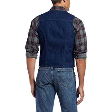Stylish Wrangler Men's Unlined Denim Vest - Perfect for Every Occasion