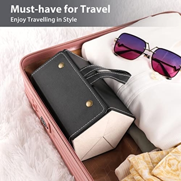 Muf Travel Sunglass Organizer with Mirror & Strap