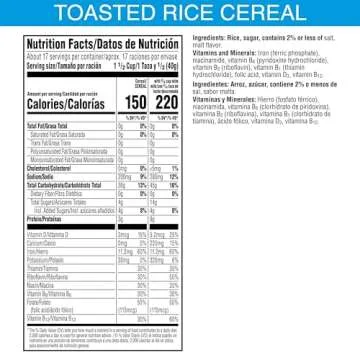Kellogg's Rice Krispies Cold Breakfast Cereal, 8 Vitamins and Minerals, Rice Krispies Treats, Giant Size, Original, 24oz Box (1 Box)
