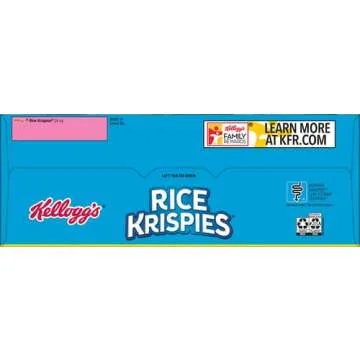 Kellogg's Rice Krispies Cold Breakfast Cereal, 8 Vitamins and Minerals, Rice Krispies Treats, Giant Size, Original, 24oz Box (1 Box)