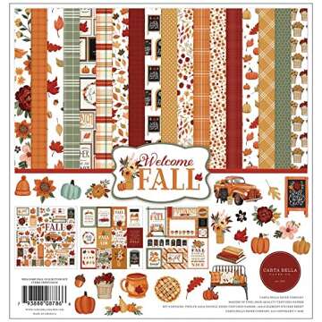Echo Park Welcome Fall Paper Collection Bundle - Perfect for Crafting Fun!