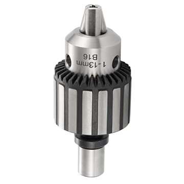 Eumtenr HD Chuck HEAVY DUTY 1/2" (13mm) Magnetic Drill Chuck with 3/4" Weldon Shank Adapter Key Type Chuck Converter Tool for Drill Press (B16)