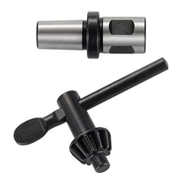 Eumtenr HD Chuck HEAVY DUTY 1/2" (13mm) Magnetic Drill Chuck with 3/4" Weldon Shank Adapter Key Type Chuck Converter Tool for Drill Press (B16)