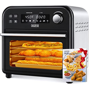 8-in-1 14QT Air Fryer Toaster Oven with 45 Recipes
