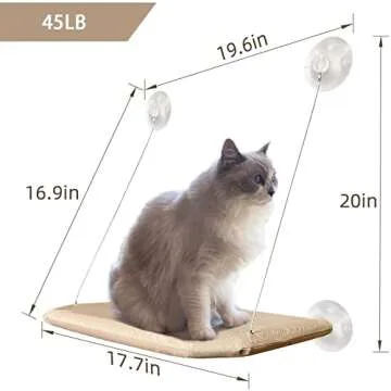 Sturdy PETPAWJOY Cat Window Perch for Large Cats