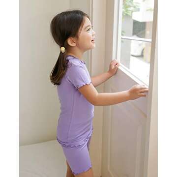 Vaenait Kids Short Sleeve Pajamas 2pcs Set for Comfort