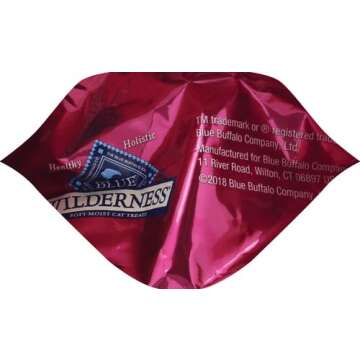 Blue Buffalo Wilderness Grain Free Soft-Moist Cat Treats, Chicken & Salmon 8-oz Bag