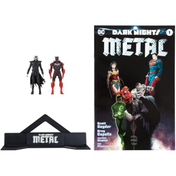 McFarlane Toys - DC Direct Page Punchers 2pk Batman Who Laughs & Red Death 3in Figures with Comic