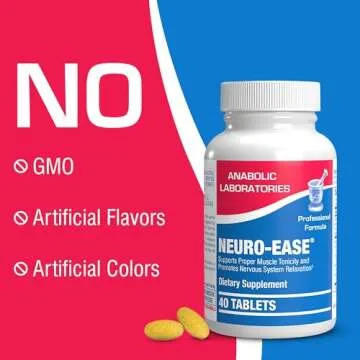 Vitamin B12, Turmeric Curcumin, and Magnesium Supplement - 40 Tablets for Muscle and Nerve Health with Choline, Niacin, and More - Neuro Ease