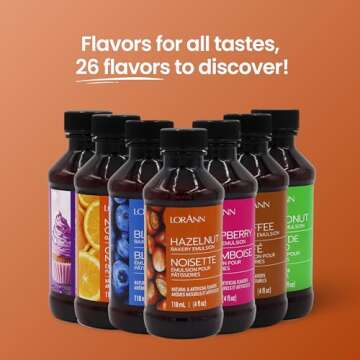 LorAnn Hazelnut Bakery Emulsion, 4 ounce bottle