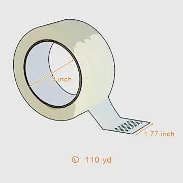 Arvakr Designer Cute Packing Tape, Colorful Printing Shipping Tape, Carton Decorative Tape for Sealing Boxes, Heart - Pink, 1.77" x 110 yd