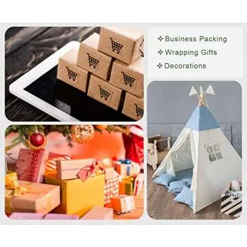 Arvakr Designer Cute Packing Tape, Colorful Printing Shipping Tape, Carton Decorative Tape for Sealing Boxes, Heart - Pink, 1.77" x 110 yd