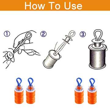 Luckkyme 80 Pieces Bobbin Thread Holders Thread Buddies Clips Sewing Machine Accessories for Thread Spool Organizing, 4 Colors