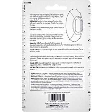 Hillman 122048 Plate Hangers 5-1/2"-8" with Tip Protectors, 1
