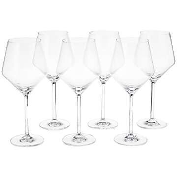 ZWIESEL GLAS Pure Beaujolais Red Wine Glasses (Set of 6), Modern Wine Glasses for Red Wine, Dishwasher-Safe Machine-Made Tritan Crystal Glasses, Made in Germany (16 Ounce)