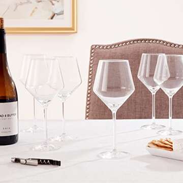 ZWIESEL GLAS Pure Beaujolais Red Wine Glasses (Set of 6), Modern Wine Glasses for Red Wine, Dishwasher-Safe Machine-Made Tritan Crystal Glasses, Made in Germany (16 Ounce)