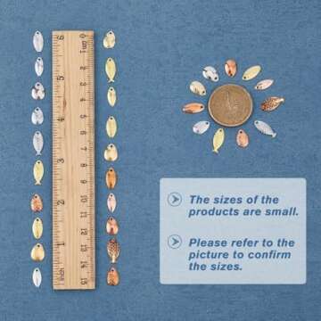 SUPERFINDINGS 300PCS 5 Styles Fishing Attractor Spinner Blades 3 Color Deep Cup Spinner Blades Spoon...