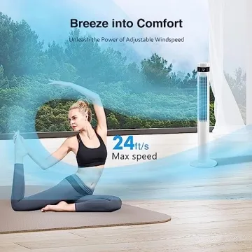 R.W.FLAME Tower Fan Remote Control Quiet Efficient Cooling