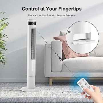 R.W.FLAME Tower Fan Remote Control Quiet Efficient Cooling