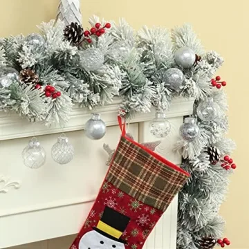 Clear Christmas Ball Ornaments Set – Stylish and Shatterproof 2.36 Inch Decorations for Festive Cheer!
