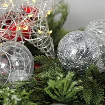 Clear Christmas Ball Ornaments Set – Stylish and Shatterproof 2.36 Inch Decorations for Festive Cheer!