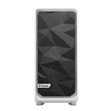Fractal Design Meshify 2 Compact White ATX Flexible High-Airflow Tempered Glass Window Mid Tower Computer Case