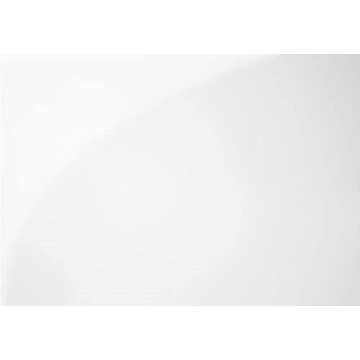 Monarch Specialties I Tempered Glass Bookcase, 60", Glossy White