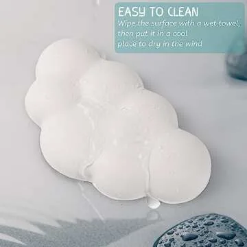 Cloud Wrist Rest for Mouse, Superfine Memory Foam Soft Gel Wrist Support Pad, Ergonomic Wrist Pain Relief Mouse Pad Wrist Support with Anti-Skid Base for Office, Computer, Laptop（White）