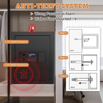 2.5 Cu ft Digital Security Safe Box - Fireproof & Waterproof