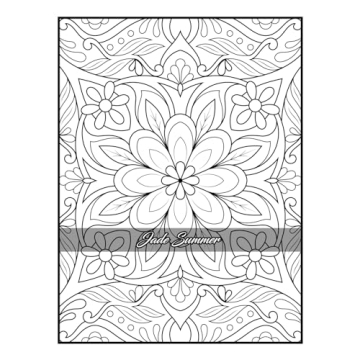 100 Amazing Patterns Adult Coloring Book for Relaxation
